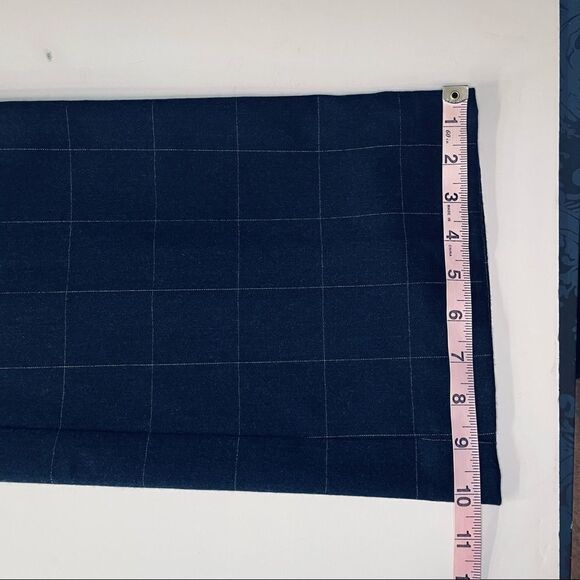 Gap Factory Navy Plaid Wool Dress Pants Straight Leg size 6R - Picture 10 of 12